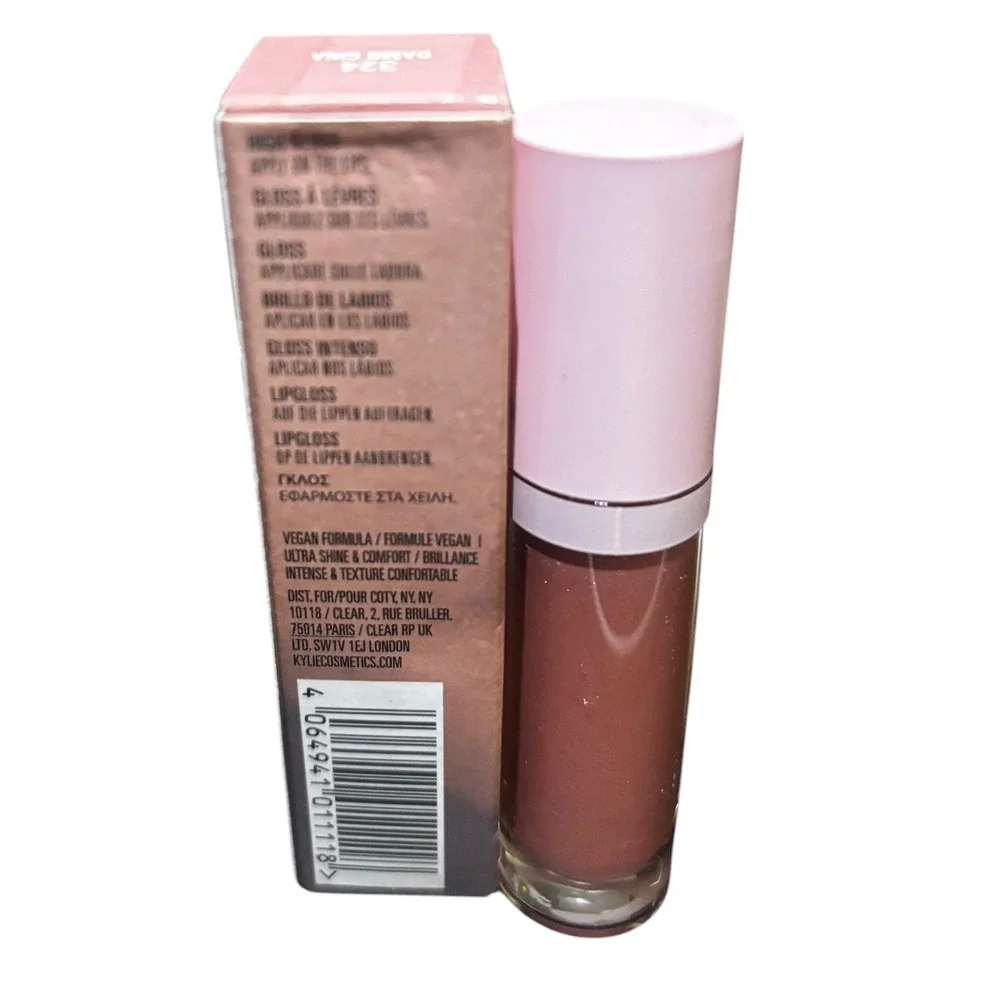 Kylie Cosmetics High Gloss 324 Damn Gina 0.11 fl oz NIB Vegan Lip Gloss